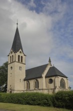 Neo-Gothic church built in 1985, Gernstedt, Lanitz-Hassel Valley, Saxony-Anhalt, Germany