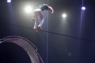 Performance by Circus Barelli in Mannheim***Picture: Jackson and Julio - US Death Wheel 2025