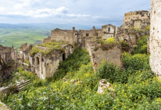 Ghost town of Craco, Basilicata, Italy