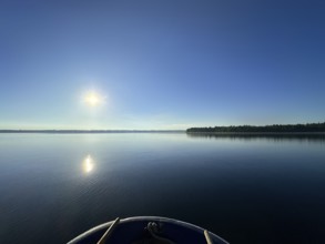 Evening atmosphere, Lake Starnberg, Bavaria, Germany