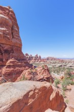 Rock formations, Chesler Park, The Needles district, Canyonlands National Park, Utah, USA