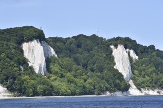 Königsstuhl chalk cliffs and Viktoria view on Rügen, Mecklenburg-Western Pomerania, Germany