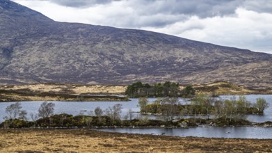 Rannoch Moor over Loch Ba and Loch of the Armpit, A82 Highland Way, Argyll and Bute, West