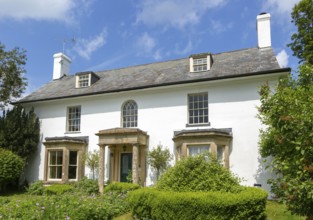 The Lodge, historic large detached house in village of Avebury, Wiltshire, England, UK