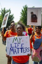Detroit, Michigan - Silence the Violence, a march against gun violence organized by the Church of