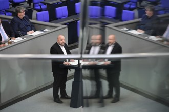 Dr Jonas Geißler (CDU/CSU) speaks on the Gaza war item on the agenda of the eleventh session of the