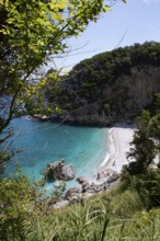 Fakistra Beach on the Aegean Sea, Pelion Peninsula, Thessaly, Greece
