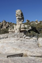Hitchcock Pinnacle rock formation at the Windy Point Vista overlook along Mt. Lemmon Highway near