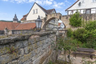 Former stone gate, town gate of the medieval town wall, Bad Sooden-Allendorf, district Allendorf,