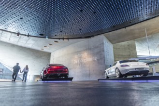 Mercedes-AMG GT Concept from 2017. The Mercedes-Benz Museum in Stuttgart presents a journey through