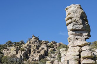Hitchcock Pinnacle rock formation at the Windy Point Vista overlook along Mt. Lemmon Highway near