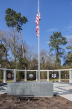Veterans Memorial in Cypress Creek Park at Timber Lane in Spring, Texas, USA