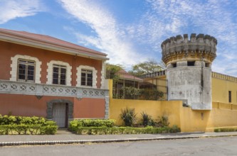 Costa Rica, colorful San Jose streets in historic city center. Caribbean cruise vacation