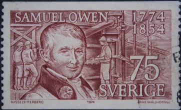 Samuel Owen, (1774, 1854) was a British-Swedish engineer, designer and industrialist. Portrait on a