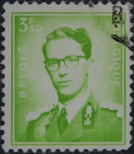 Baudouin of Belgium (1930-1993), King of the Belgians during 1951-1993. Portrait on a Belgian