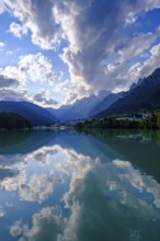 Reservoir, Lago di Santa Caterina, Auronzo di Cadore, Dolomites, Trentino, Italy