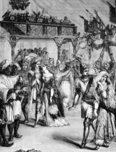 Costume ball in honour of General William Howe, 5th Viscount Howe, (10 August 1729 to 12 July