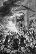The No Popery (or Gordon) rioters attacked London's Newgate Prison in June 1780, which was largely