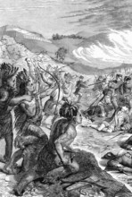 The death of General Edward Braddock, a British soldier and commander-in-chief of the 13 British