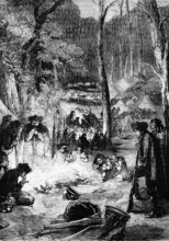 George Washington's headquarters and camp of the Continental Army at Valley Forge, Pennsylvania, in