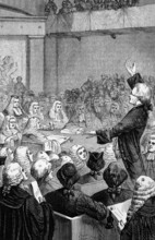 The trial of Warren Hastings, the first Governor-General of India, after his impeachment in the