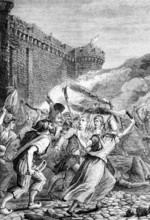 The storming of the Bastille by the Parisian revolutionaries on the morning of 14 July 1789: the