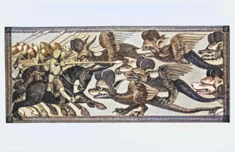 How Alexander fought the dragons with sheep horns on his forehead. From Science and Literature in