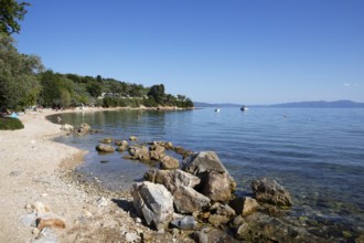 Kato Gatzea beach on the Pagasitic Gulf, Pelion or Pelion Peninsula, Magnisia, Thessaly, Greece