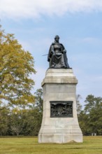 Monument to commemorate Illinois service men in the Civil War at Shiloh Military Park in Tennessee