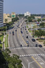 Highway 90 along the Mississippi Gulf Coast in Biloxi, Mississippi