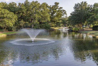 Fountains throughout the gardens at Grand Hotel in Point Clear, Alabama