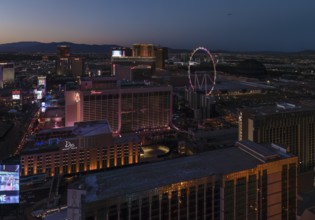 High Roller Observation Wheel and The Sphere in Las Vegas, Nevada