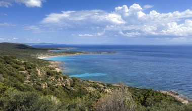 Plage Dorian'u, turquoise sea, book, sandy beach, Corsica, France