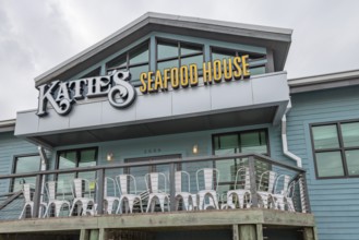 Katie's Seafood House on the Galveston Channel in Glaveston, Texas