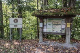 Signs and hiking information at the Bankhead National Forest Sipsey Wilderness Trailhead