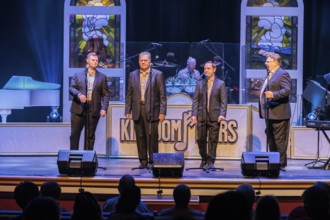 Southern Gospel Quarted Kingdom Heirs performing at the Dollywood amusement park in Pigeon Forge,