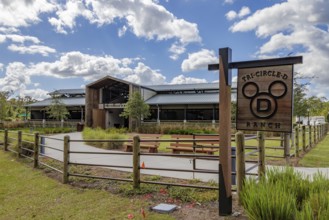 Tri-Circle-D Ranch horse barn in Fort Wilderness campground at Walt Disney World in Orlando,