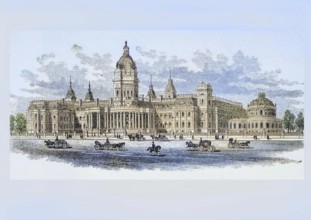City Hall in San Francisco, California, 1870s, America, digital reproduction from American