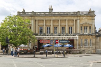 Former Green Park railway station building, city of Bath, north east Somerset, England, UK
