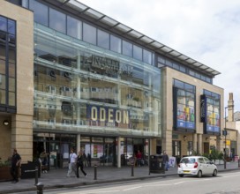 Odeon cinema in KIngsmead Entertainment building, city of Bath, north east Somerset, England, UK