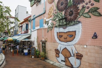 Graffiti, Chinatown, Bangkok, Thailand