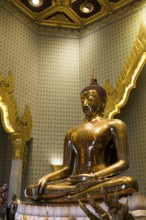 Golden Buddha statue, Wat Trai Mit Witthayaram Worawihan, Chinatown, Bangkok, Thailand