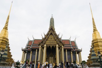 Wat Phra Kaeo temple, old royal palace, Bangkok, Thailand