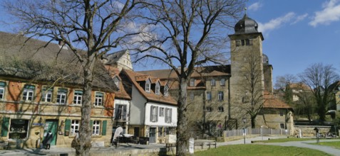 Thurnau Castle in early spring, Thurnau, Kulmbach district, Upper Franconia, Bavaria, Germany