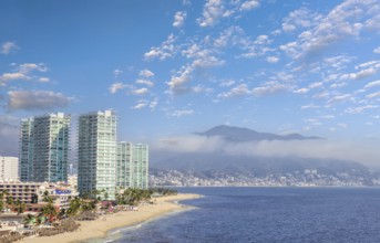 Puerto Vallarta vacation, Mexico. Scenic ocean and beach views of Nuevo Puerto Vallarta
