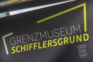 Schifflersgrund border museum memorial on the former border between the FRG and the GDR, entrance