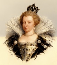 Marie de' Medici, Marie de Médicis, Maria de' Medici, 1575-1642, Queen of France as the second wife