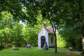 Memorial, Kriegerkapelle, Battle of Hohenlinden, Baumberg Abbey, Altenmarkt an der Alz, Chiemgau,