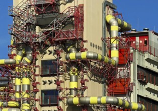RWTH Aachen University Hospital, modern, visible building technology using reinforced concrete
