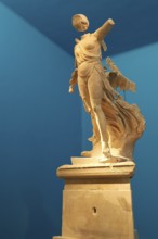 The Nike of Paionios, statue of the goddess of victory Nike from Parisian marble, fragment of an